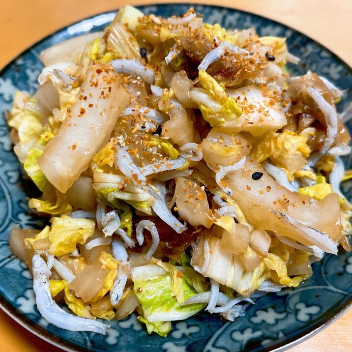 作り置き★レンジで簡単★白菜としらすの和風和え